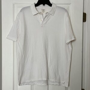 Vintage J. Crew Classic White Polo Shirt